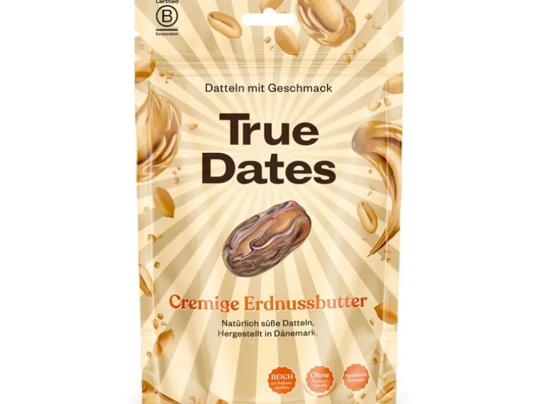 True Gum True Dates – Cremige Erdnussbutter 100g