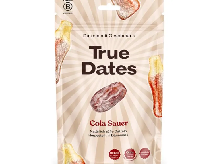 True Gum True Dates – Saure Cola 100g