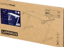 Trust Gaming Tisch GXT 709W Luminus RGB Weiss
