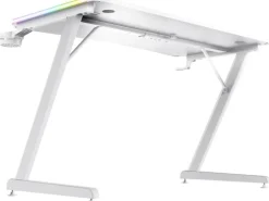 Trust Gaming Tisch GXT 709W Luminus RGB Weiss