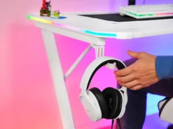 Trust Gaming Tisch GXT 709W Luminus RGB Weiss