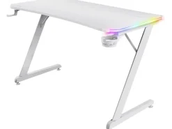 Trust Gaming Tisch GXT 709W Luminus RGB Weiss