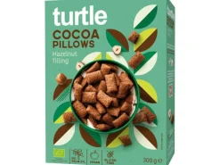 turtle Cerealien Bio Cocoa pillows with hazelnut filling 300 g