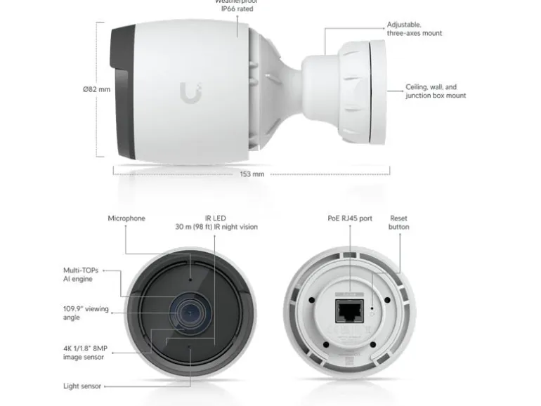 Ubiquiti Netzwerkkamera G6 Bullet Weiss