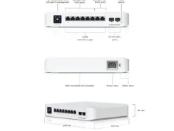 Ubiquiti PoE+ Switch UniFi USW-PRO-8-POE 10 Port