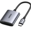 Ugreen Card Reader Extern 80888B USB-C to SD/TFAlu Case USB-Adapter