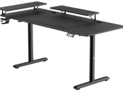 Ultradesk Gaming Tisch Highlander XXL Schwarz