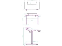 Ultradesk Gaming Tisch Highlander Braun