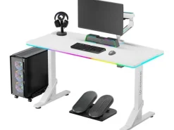 Ultradesk Gaming Tisch Iron Weiss