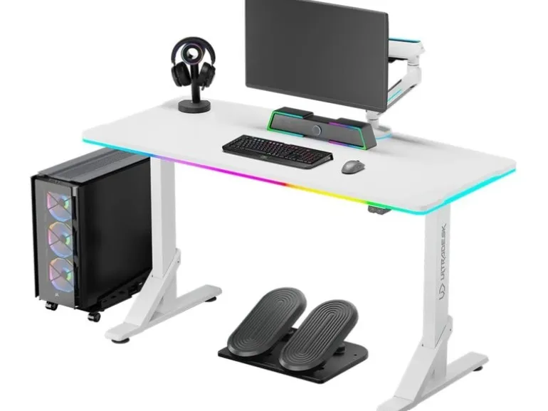 Ultradesk Gaming Tisch Iron Weiss