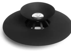 Umbra Waschbeckenstöpsel Flex mit Haarsieb, Silikon, Schwarz