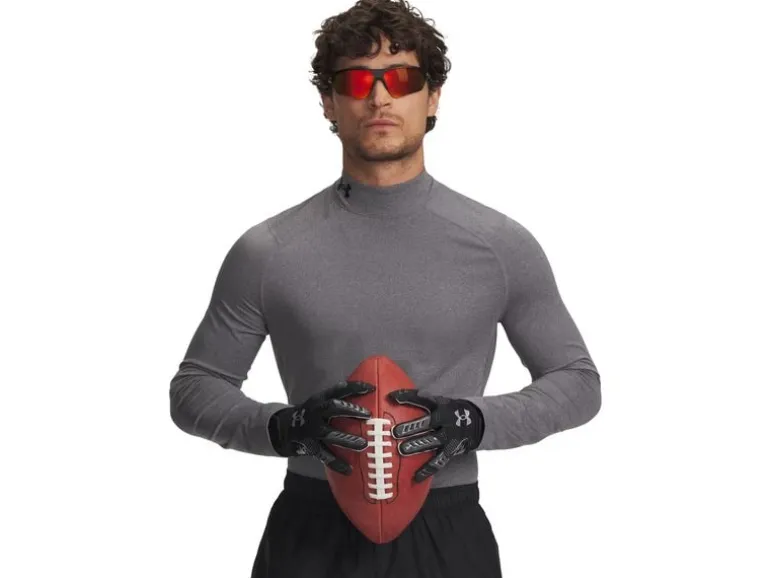 UNDER ARMOUR CG Armor Fitted Langarm Stehkragen Anthrazit