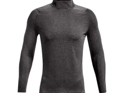 UNDER ARMOUR CG Armor Fitted Langarm Stehkragen Anthrazit