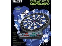 Unicorn Elektronische LED Dartscheibe inkl. 6 Pfeile