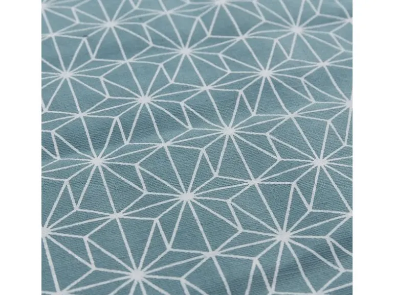 Urbanara Picknickdecke Ankisa 130 x 190 cm - Grüngrau / Weiss