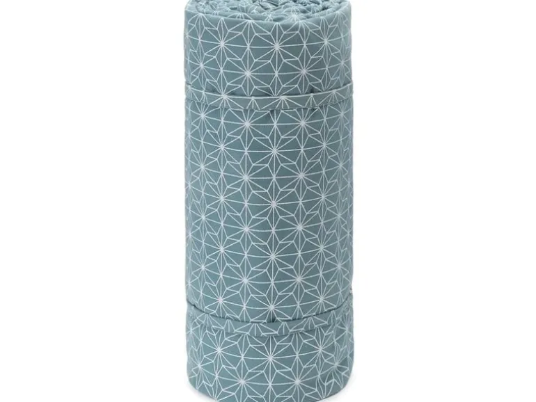 Urbanara Picknickdecke Ankisa 130 x 190 cm - Grüngrau / Weiss