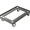 Utz Transportroller 150 kg, 600 x 400 Dunkelgrau