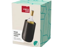 Vacuvin Flaschenkühler Hexo, Schwarz