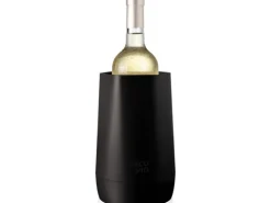Vacuvin Flaschenkühler Hexo, Schwarz