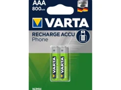 Varta Akku Phone NiMH AAA 800 mAh, 2 Stück