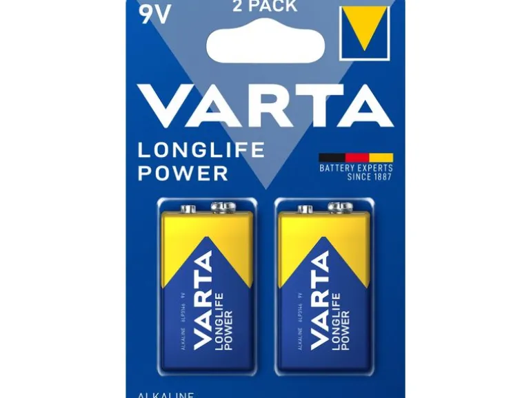 Varta Batterie Longlife Power 9V E-Block , 2 Stück