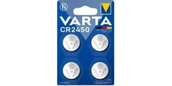Varta Knopfzelle CR2450 , 4 Stück