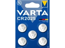 Varta Knopfzelle CR2025 , 5 Stück
