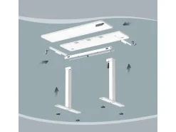 VASAGLE Height-Adjustable Desk
