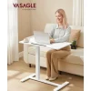 VASAGLE Stehtisch Höhenverstellbar 80 x 45 cm Weiss