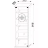 VCM Erste Hilfe Schrank Gusal XXL Weiss