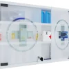 VCM Erste Hilfe Schrank Hustila M 40 x 60 x 10 cm, Weiss