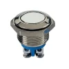 Velleman Drucktaster Edelstahl 19 mm, flach 48 V DC / 2 A