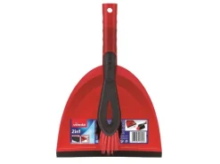 Vileda Kehrgarnitur 2 in 1 Rot/Schwarz