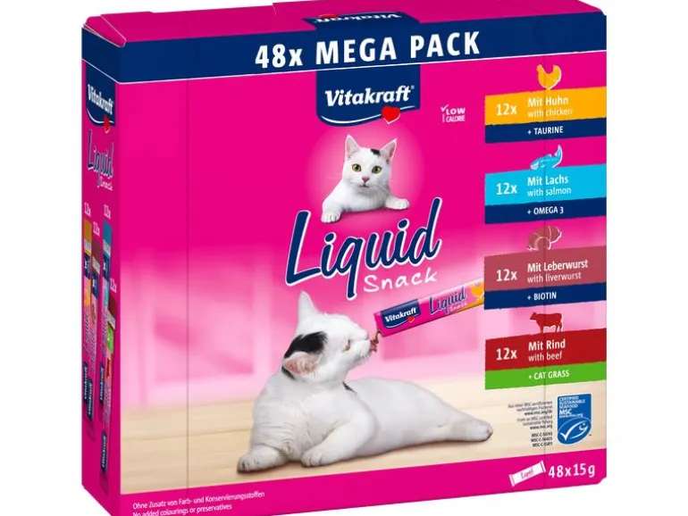 Vitakraft Liquid Snack Mega Pack 48 Stück