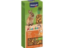 Vitakraft Snack Kräcker Honig und Dinkel, für Zwergkaninchen, 2 Stück