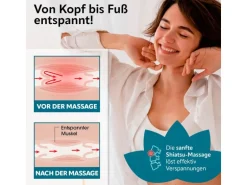 VITALmaxx Nacken-Massagekissen 12 V, Schwarz