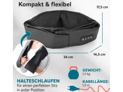VITALmaxx Nacken-Massagekissen 12 V, Schwarz