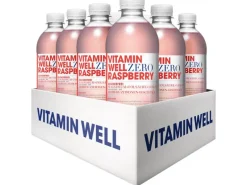 VITAMIN WELL Sportgetränk Zero Raspberry 12 x 0.5 l, zuckerfrei