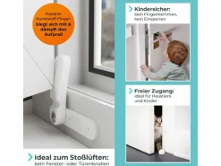 Vlippy Tür- & Fensterstopper 2er-Set Weiss
