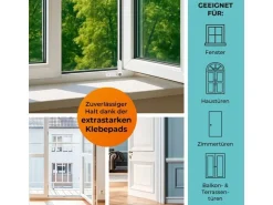 Vlippy Tür- & Fensterstopper 2er-Set Weiss