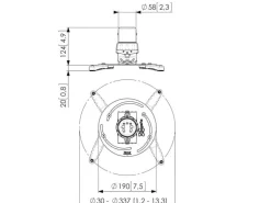Vogel's Deckenhalterung PPC-1500 Weiss