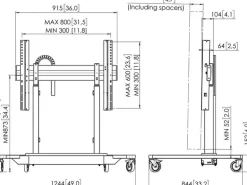 Vogel's TV-Lift RISE 4200B max. 120 kg