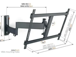 Vogel's Wandhalterung TVM 3645 Schwarz