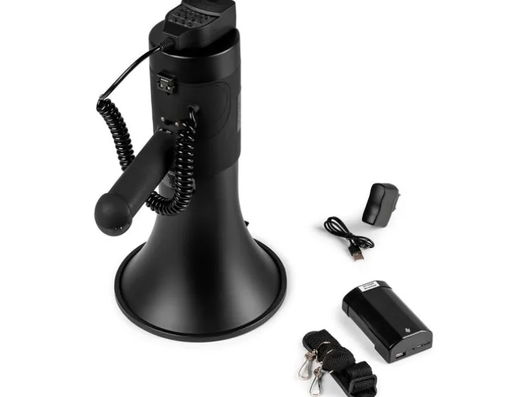 Vonyx Megaphon MEG075 75 W Bluetooth Schwarz mit Sirene