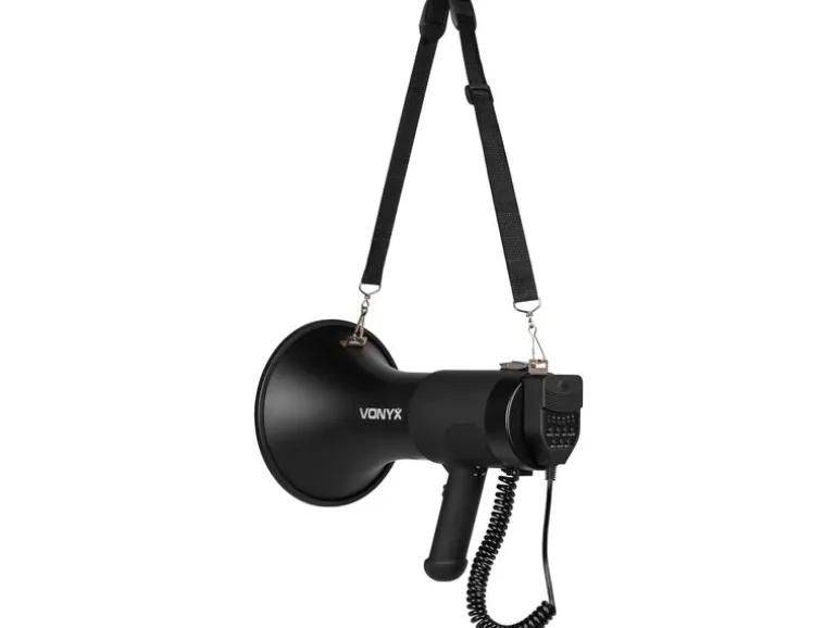 Vonyx Megaphon MEG075 75 W Bluetooth Schwarz mit Sirene