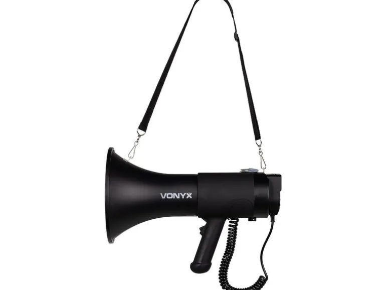 Vonyx Megaphon MEG075 75 W Bluetooth Schwarz mit Sirene