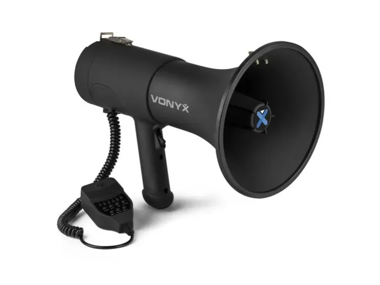 Vonyx Megaphon MEG075 75 W Bluetooth Schwarz mit Sirene