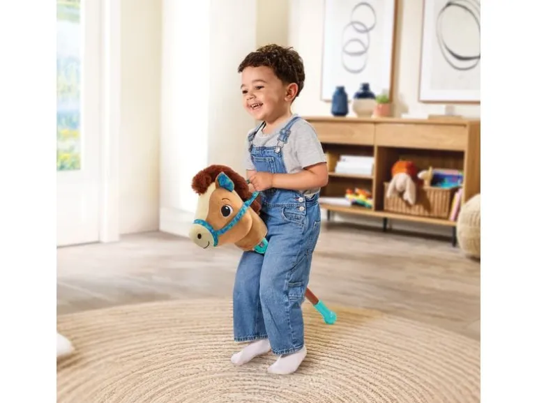 Vtech Steckenpferd Galoppier-mit-mir-Pferdchen Blau/Braun