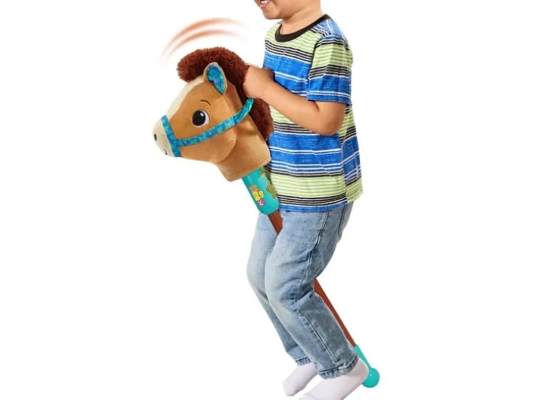 Vtech Steckenpferd Galoppier-mit-mir-Pferdchen Blau/Braun