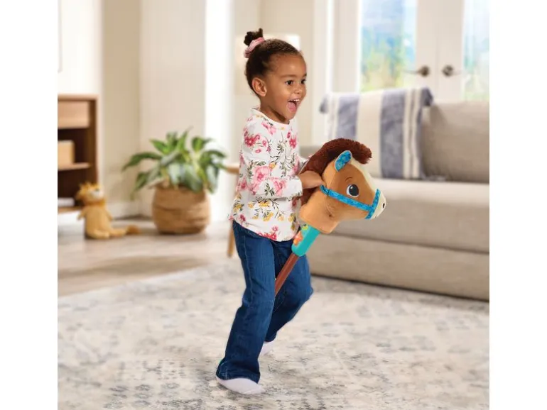 Vtech Steckenpferd Galoppier-mit-mir-Pferdchen Blau/Braun